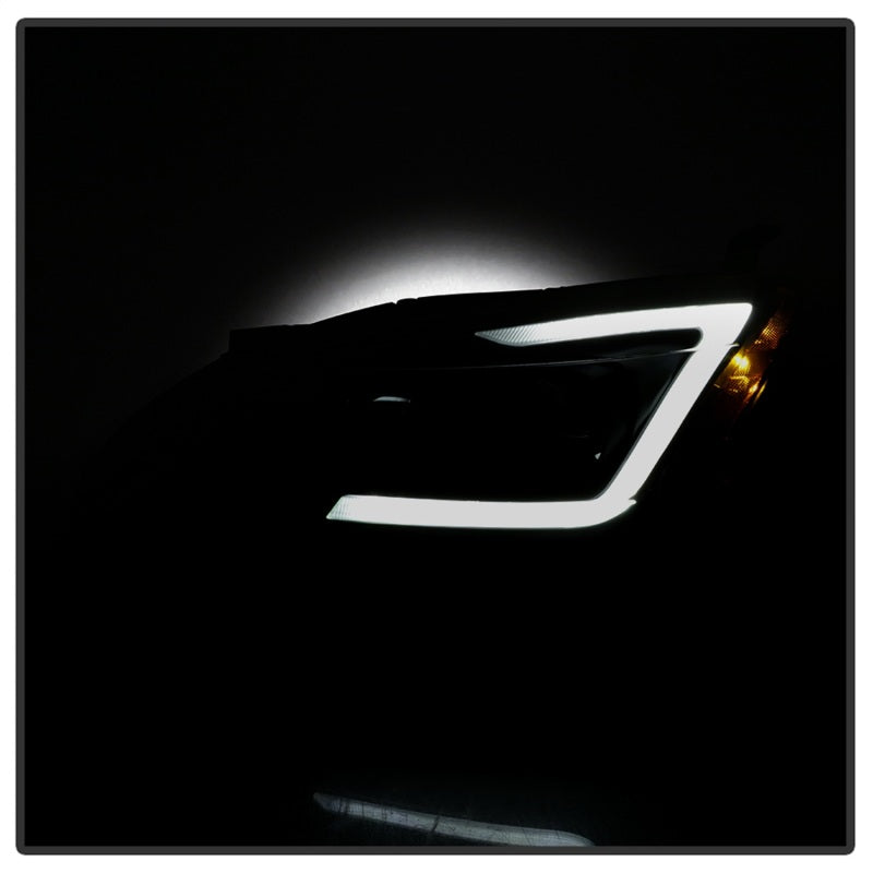 SPYDER xTune 13-15 Nissan Sentra DRL LED Light Bar Proj Halogen Headlights - Blk Smoke (PRO-JH-NS13-LB-BSM) 9042973 9042973 Photo - Unmounted