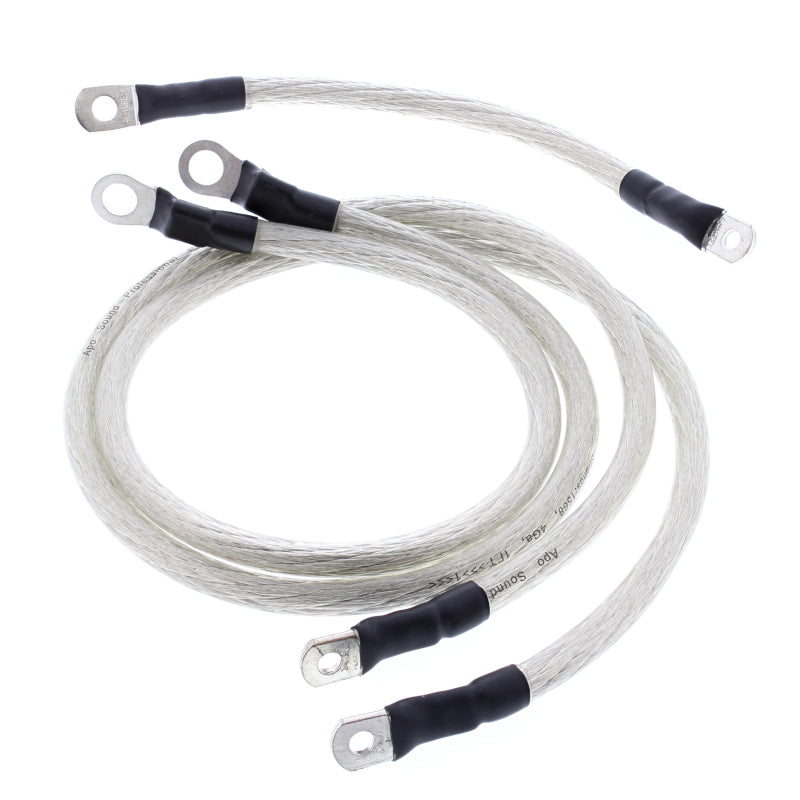 All Balls Racing 80-81 Harley FLH Electra Glide Battery Cable Kit Clear 79-3007 79-3007 Photo - Primary