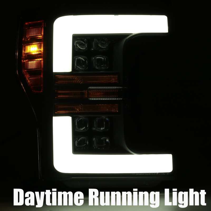 AlphaRex 17-19 Ford F-250 SD NOVA LED Proj Headlights Plank Style Gloss Blk w/Activ Light/Seq Signal 880100 880100 User 2