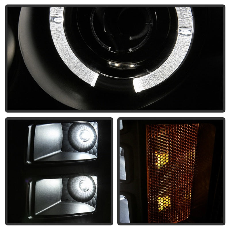 Spyder GMC Sierra 1500/GMC Sierra Denali 08-13 Projector LED Halo- LED All Blk PRO-YD-GS07-HL-BKV2 5086020 5086020 Photo - Unmounted