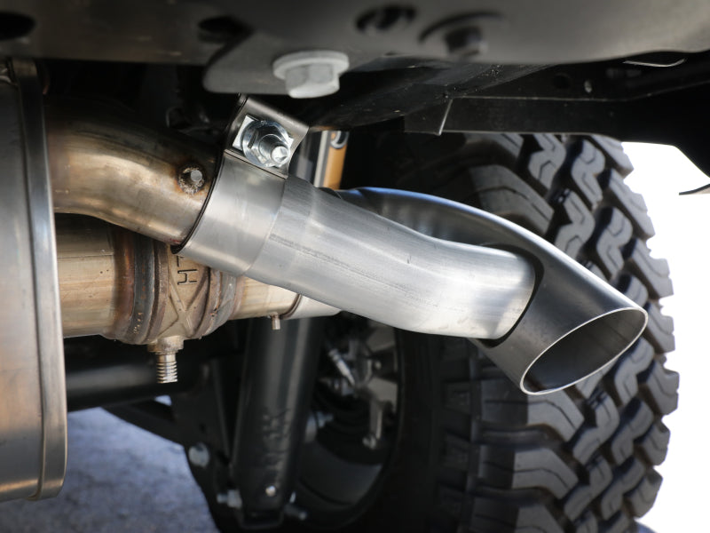 aFe MACHForce XP 304 Stainless Steel Exhaust Tip Upgrade 21-23 Jeep Wrangler JL Rubicon 49C38102-H 49C38102-H Photo - Mounted