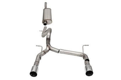Corsa 18-21 Jeep Wrangler JLU 3.6L 2.75in Sport Cat-Back Exhaust w/ 4in Tips 21124 21124 Photo - Primary
