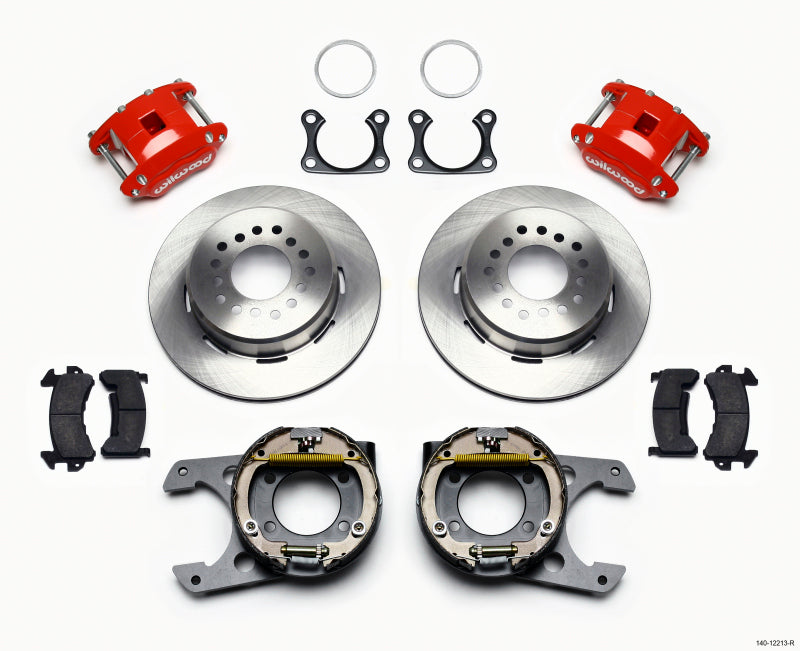 Wilwood D154 P/S Park Brake Kit,Red Big Ford 2.36" Offset 140-12213-R Photo - Primary