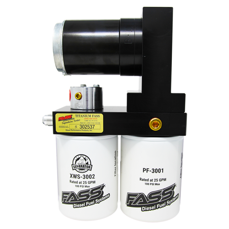 FASS Fuel Systems FASS 05-12 Dodge 2500/3500 Cummins 100gph Titanium Series Fuel Air Separation System TS D07 100G TSD07100G