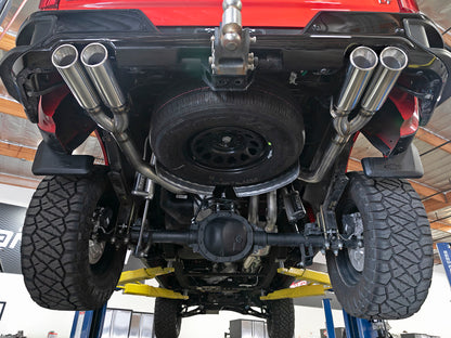 aFe Vulcan Series 3in 304SS Exhaust Cat-Back Exh w/ Pol Tips 2019 GM Silverado / Sierra 1500 V8-5.3L 49-34105-P 49-34105-P Photo - Mounted