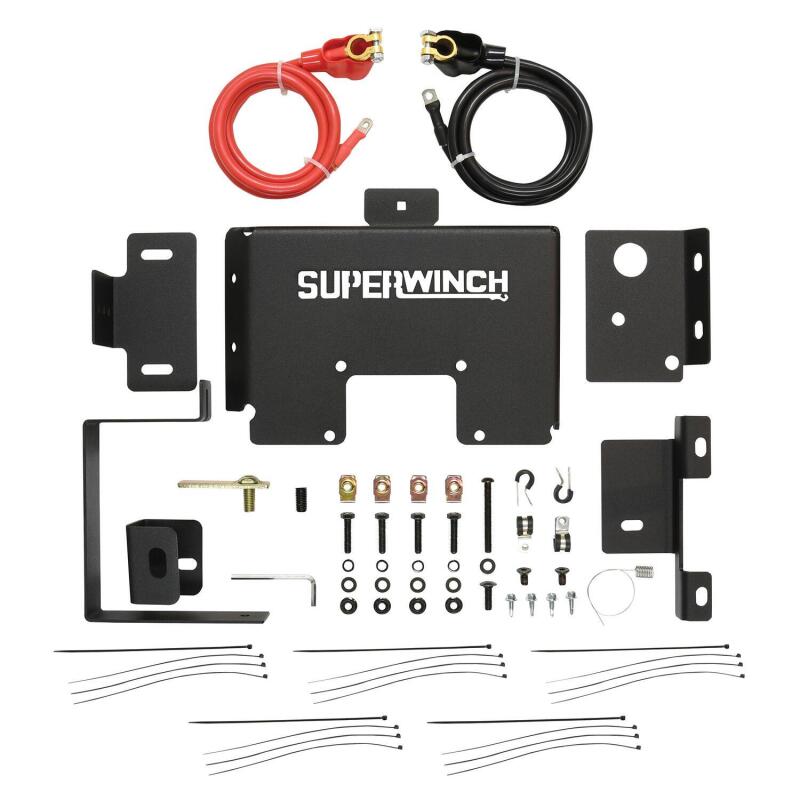 Superwinch Jeep Wrangler JL Auxili ary Batter Mount Black SUP2593 2593 Photo - Close Up