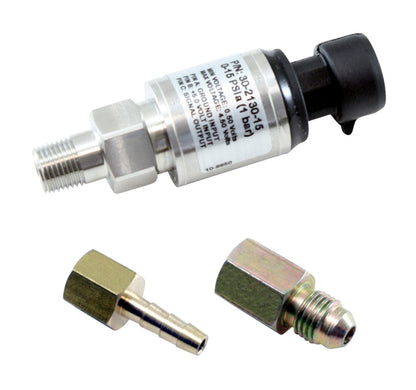 AEM Electronics 15 PSIa or 1 Bar Stainless Sensor Kit 30-2130-15 Photo - Primary