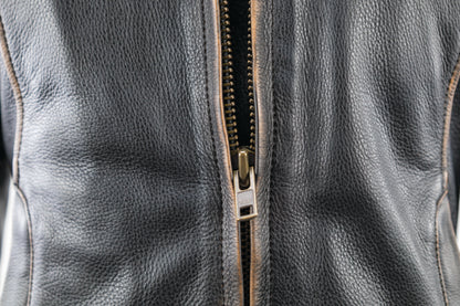 Kuryakyn Leather By River Road Dame Vintage Leather Jacket Black Womens - Small 094388 094388 User 3