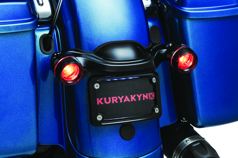 Kuryakyn Curved Lic Plate Mount Blk 3147 3147 User 1