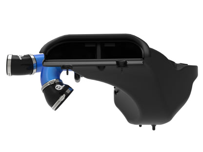 aFe 21-22 Ford F-150 Raptor V6-3.5L(tt) Momentum XP Cold Air Intake System Blue w/ Pro Dry S Filter 50-30072DL 50-30072DL Photo - Unmounted