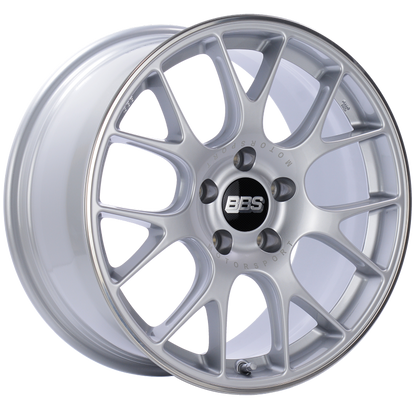 BBS CH-R 18x9 5x120 ET44 Brilliant Silver Polished Rim Protector Wheel -82mm PFS/Clip Required CH133SPO CH133SPO Photo - Primary