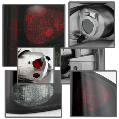 Spyder Chevy S10 94-04/Isuzu Hombre 96-00 Euro Tail Lights Blk Smke ALT-YD-CS1094-BSM 5078049 5078049 User 1