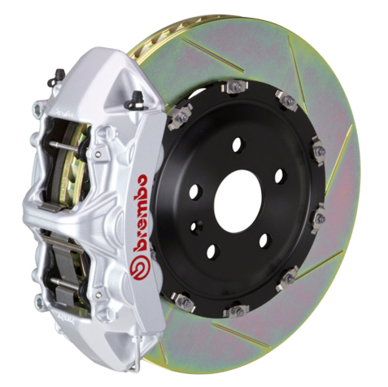 Brembo 08-09 G8 Front GT BBK 6 Piston Cast 365x34 2pc Rotor Slotted Type-1-Silver 1N2.8518A3