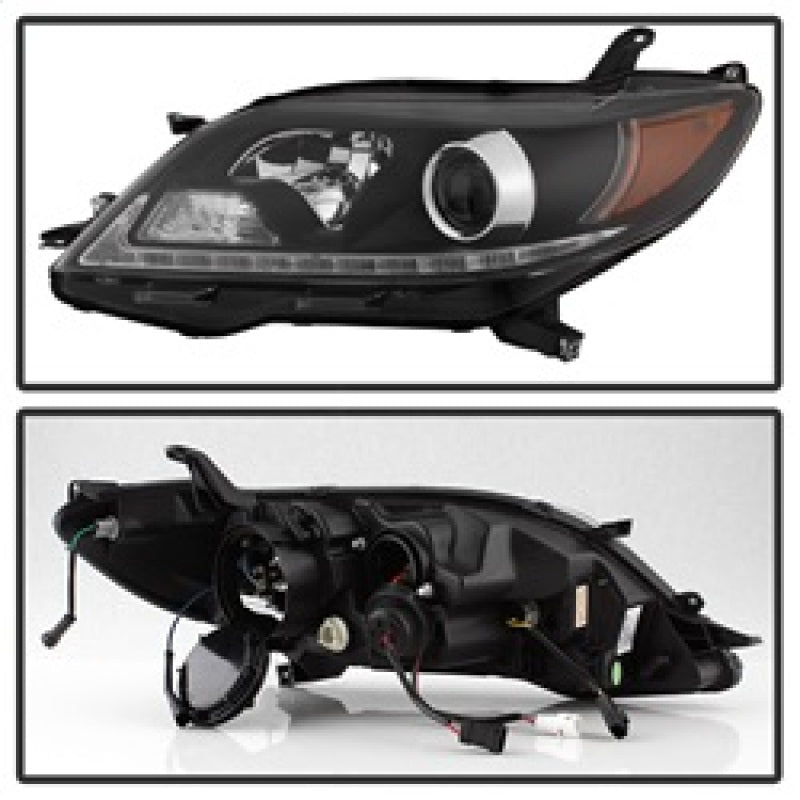 Spyder 2015-2017 Toyota Sienna Projector Headlights - DRL LED - Black PRO-YD-TSEN15-DRL-BK 5084002 5084002 Photo - Unmounted