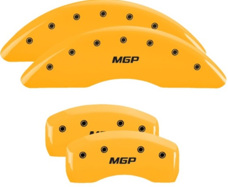 MGP 4 Caliper Covers Engraved Front & Rear MGP Yellow Finish Black Char 2017 Kia Sportage 21194SMGPYL 21194SMGPYL User 1