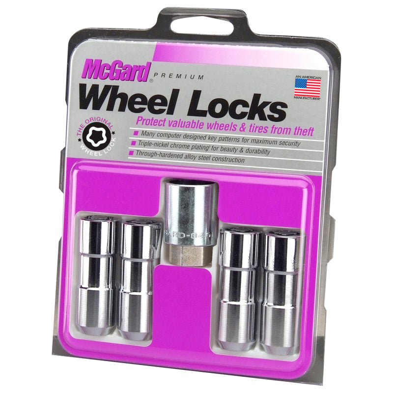 McGard Wheel Lock Nut Set - 4pk. (Cone Seat Duplex) 1/2-20 / 7/8 Hex / 2.5in. Length - Chrome 24109 24109 Photo - Primary