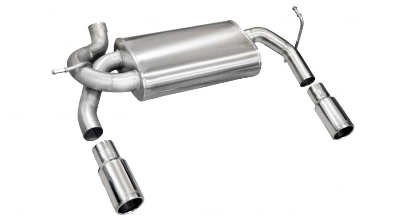 Corsa Performance Jeep 07-11 Wrangler 3.8L/12-14 Wrangler 3.6L Polished Sport Axle-Back 24412 Photo - Primary