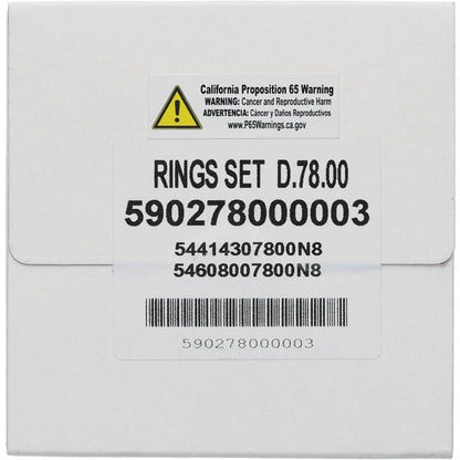 Vertex Pistons Vertex Piston 17-23 KTM 250 EXC-F 250cc Repl Ring Set for Forged Replica 590278000003 590278000003 Photo - Primary