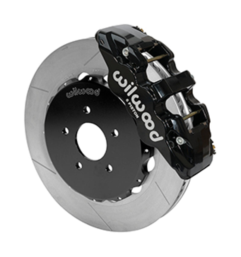 Wilwood 09-13 Nissan 370Z/G37 Aero6 Big Brake Front Brake Kit - Slotted (Black) 140-14819 140-14819 User 1