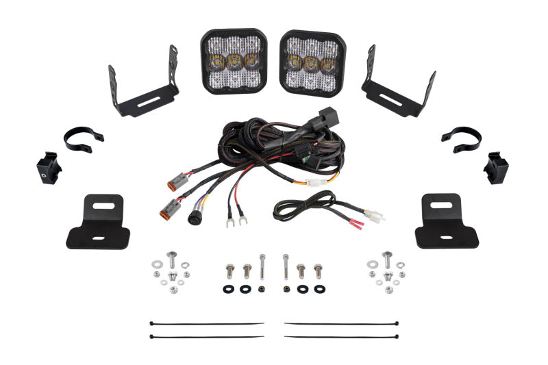 Diode Dynamics 17-24 Can-Am Maverick X3 SS5 Stage Series Ditch Light Kit - Sport White Combo DD7868 DD7868 Photo - Primary