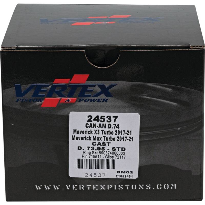 Vertex Pistons Vertex Piston 2017 Can-Am Maverick X3 900cc Cast Replica Piston Kit 24537 24537 Photo - Primary