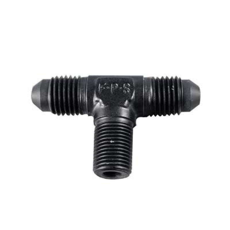Fragola -3AN Tee 1/8 NPT On The Side - Black 482503-BL 482503-BL Photo - Primary