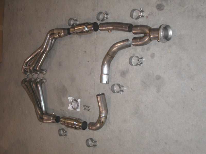 Stainless Works Chevy/GMC Truck 1999-02 Headers 2WD with Converters CT99022WD CT99022WD Photo - Primary