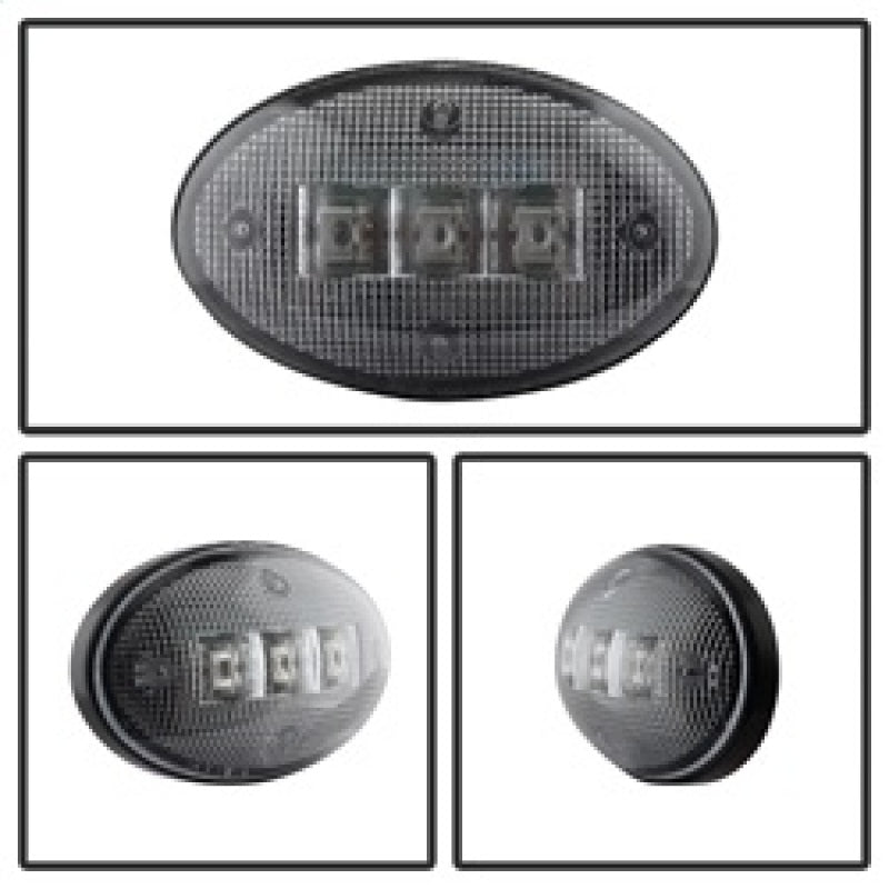 SPYDER Xtune Ford Superduty F250-F550 99-10 Dually Fender LED Side Fender Lights Clear ACC-LED-FDSD99-SL-C 9924651 9924651 Photo - Unmounted