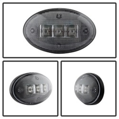 SPYDER Xtune Ford Superduty F250-F550 99-10 Dually Fender LED Side Fender Lights Clear ACC-LED-FDSD99-SL-C 9924651 9924651 Photo - Unmounted