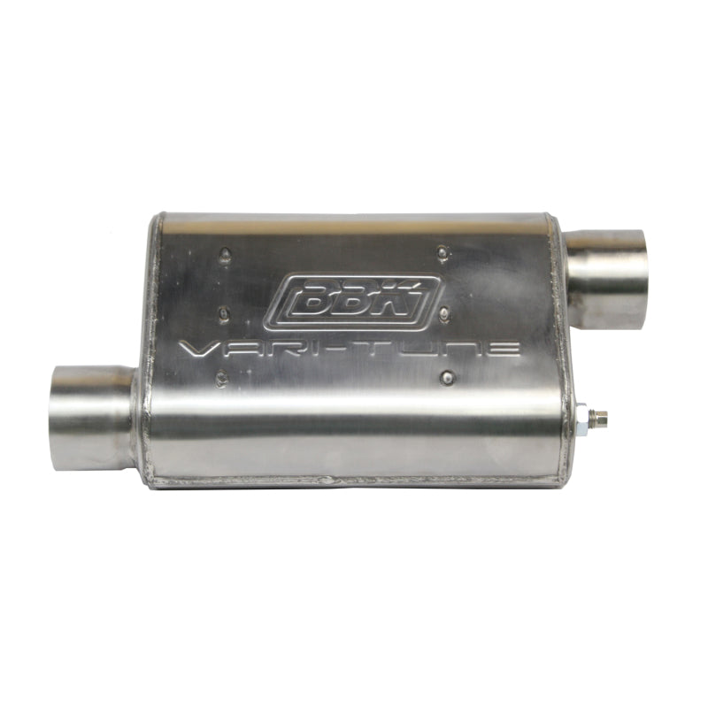 BBK Performance 2-1/2 Varitune Adjustable Muffler Double Offset (Stainless) 31015 Photo - Primary