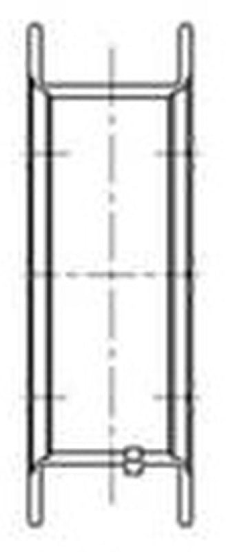 ACL Ford V8 351M-351W-400 1969-98 (Half Groove) Engine Crankshaft Main Bearing Set 5M1432A-STD 5M1432A-STD Technical Drawing