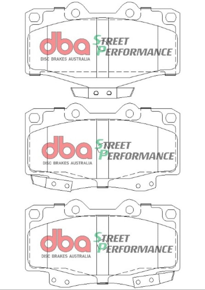 DBA 95-04 Toyota Tacoma (6 Lug) Front SP Performance Brake Pads DB1149SP DB1149SP Photo - out of package
