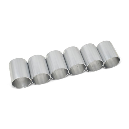 Russell Replacement Crimp Collars #10 Clear Anodized Qty of 6 610383 Photo - out of package
