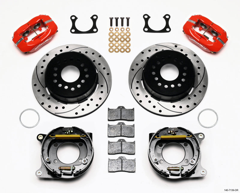 Wilwood Forged Dynalite P/S P-B Kit Drilled-Red Big Ford 2.36in Offset 140-7139-DR 140-7139-DR Photo - Primary
