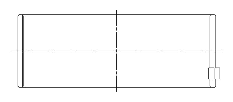 ACL Opel 1.8L/2.0L/2.2L/2.4L .25mm Oversized Performance Rod Bearing Set 4B2322H-.25 4B2322H-.25 Technical Drawing