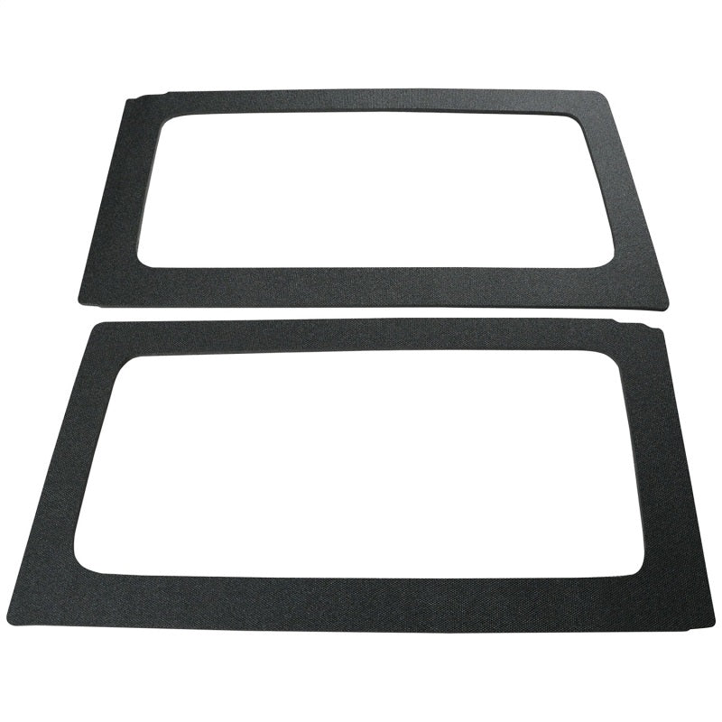 DEI 11-18 Jeep Wrangler JK 2-Door Boom Mat Rear Side Window Trim - 2 Piece - Black 50152 50152 Photo - Primary
