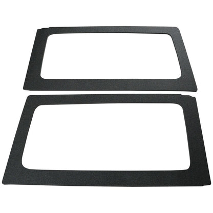 DEI 11-18 Jeep Wrangler JK 2-Door Boom Mat Rear Side Window Trim - 2 Piece - Black 50152 50152 Photo - Primary