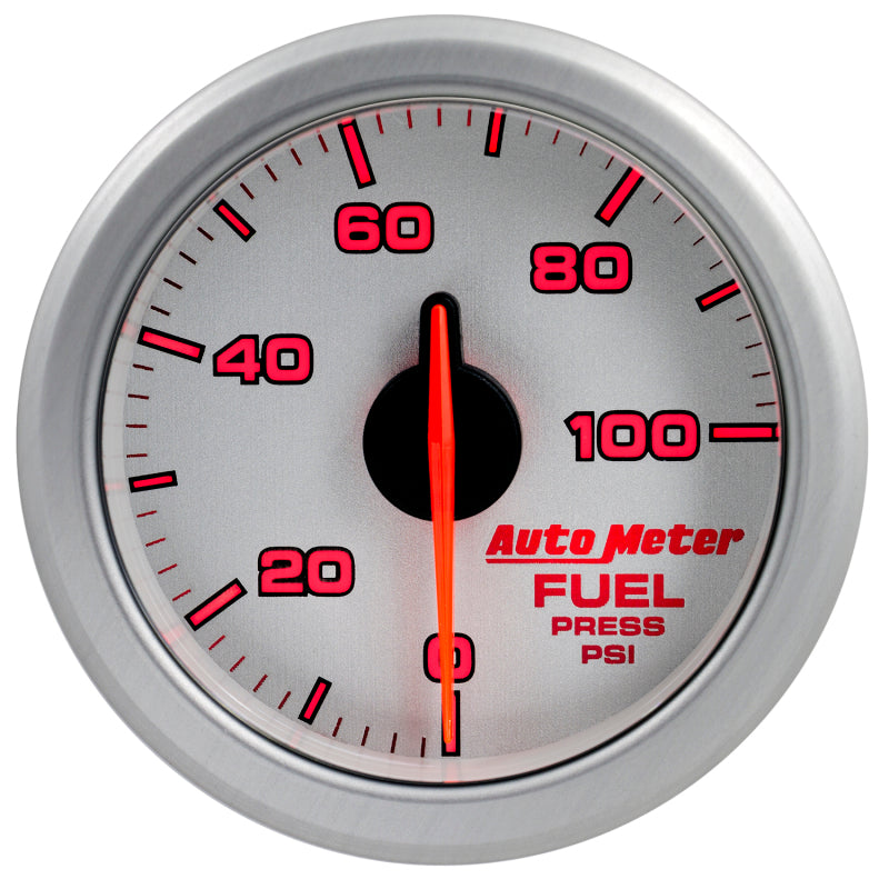 Autometer 2-1/16" Fuel Press, 0-100 Psi, Airdrive, Silver 9171-UL User 2