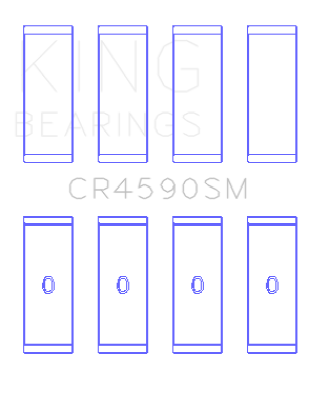 King Engine Bearings King Volkswagen AMB/BYK/BBX (Size .5mm) Performance Rod Bearing Set CR4590SM0.5 CR4590SM0.5 Photo - Primary