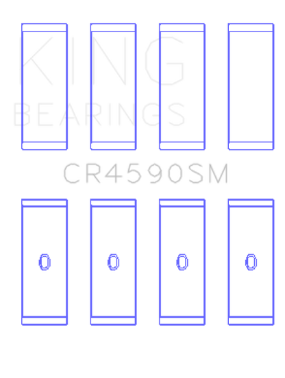 King Engine Bearings King Volkswagen AMB/BYK/BBX (Size .5mm) Performance Rod Bearing Set CR4590SM0.5 CR4590SM0.5 Photo - Primary