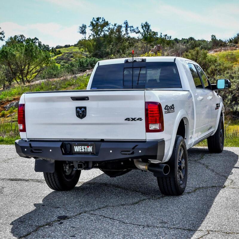 Westin 09-18 Ram 1500 Pro-Series Rear Bumper - Textured Black 58-421025 58-421025 Photo - Mounted