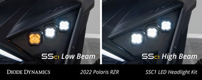Diode Dynamics 20-Present Polaris RZR C1 Headlamp Kit Sport - White ABL (Pair) DD7645 DD7645 User 6