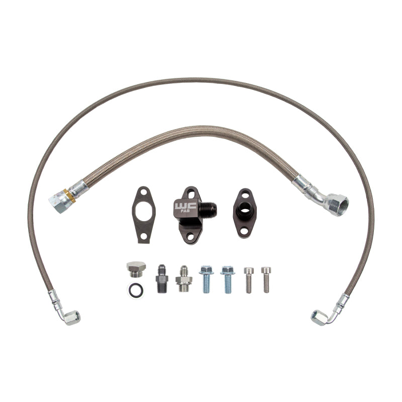 Wehrli Chevrolet 6.6L Duramax L5P S400 Single Turbo Oil Line Kit WCF100372