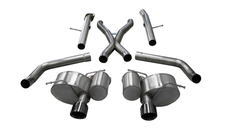 Corsa 12-20 Jeep Grand Cherokee SRT 2.75in Dual Rear Xtreme Cat-Back Exhaust - Black PVD Tip Finish 21058BLK 21058BLK Photo - Primary