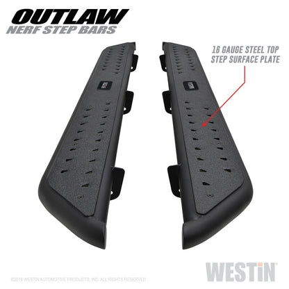 Westin 09-18 Dodge RAM 1500 Crew Cab Outlaw Nerf Step Bars 58-53565 58-53565 Photo - Unmounted