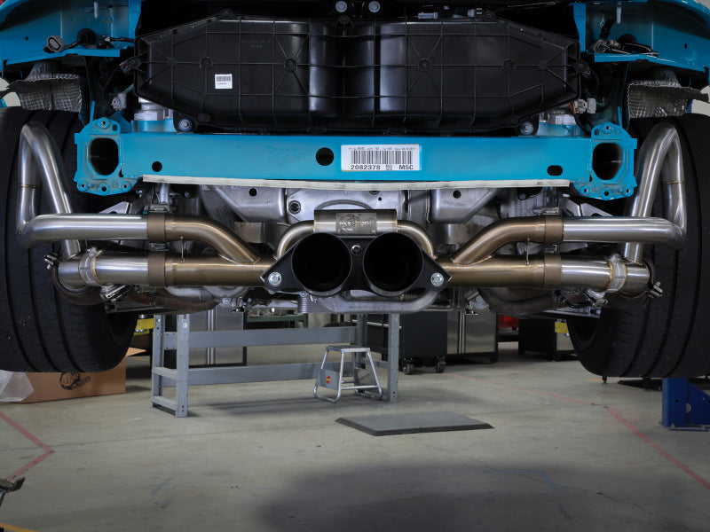 aFe 14-16 Porsche 911 GT3 991.1 H6 3.8L MACH Force-Xp 304 SS Cat-Back Exhaust System w/ Black Tips 49-36450-B 49-36450-B Photo - Mounted