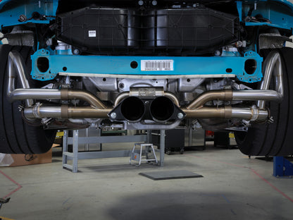 aFe 14-16 Porsche 911 GT3 991.1 H6 3.8L MACH Force-Xp 304 SS Cat-Back Exhaust System w/ Black Tips 49-36450-B 49-36450-B Photo - Mounted