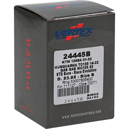 Vertex Pistons Vertex Piston 01-24 KTM 125 SX 125cc Cast Race Evolution Piston Kit 24445B 24445B Photo - Primary