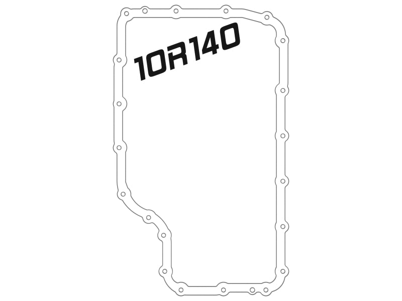 aFe 20-21 Ford Truck w/ 10R140 Transmission Pan Black POWER Street Series w/ Machined Fins 46-71220B 46-71220B Technical Drawing