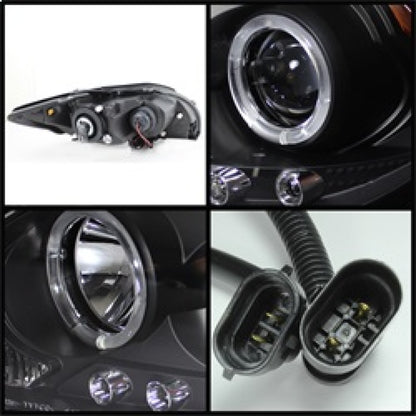Spyder Scion TC 08-10 Projector Headlights LED Halo -Replaceable LEDs Blk PRO-YD-TTC08-HL-BK 5073303 5073303 Photo - Primary